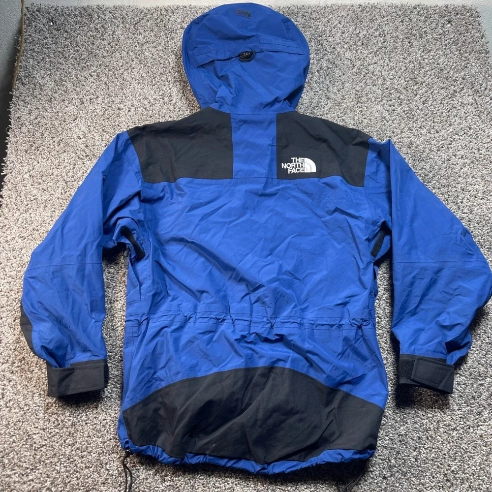 The North Face‎ Gore-Tex Hooded Jacket Men's Medium Blue Black Waterproof Shell